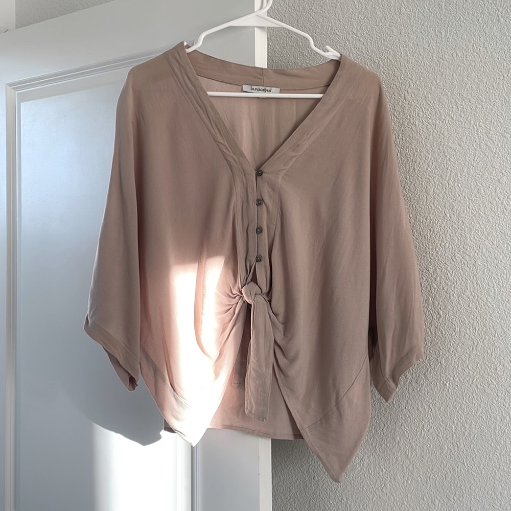 Olivaceous • Maeve Tie Shirt